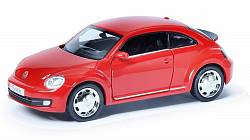 Металлическая инерционная машина RMZ City - Volkswagen New Beetle 2012, 1:32, красный матовый (RMZ City, 554023M(A) - миниатюра