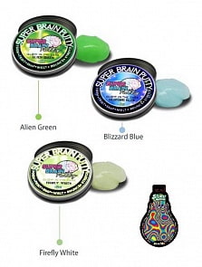 Жвачка для рук - Super Brain Putty, серия Светится в темноте, 75 г, 3 цвета (Jocker, 34130)