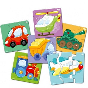 Пазлы-макси ®BabyToys, зигзаг - Транспорт, 18 элементов (Десятое королевство, 02502ДК)