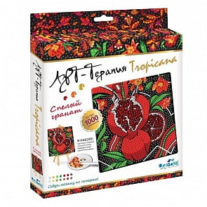 Мозаика-Алмазные узоры Спелый гранат, 20 х 20 см (Origami, 04732)