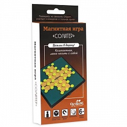 Игра настольная магнитная – Солитер, 33 предмета (Origami, 05323) - миниатюра