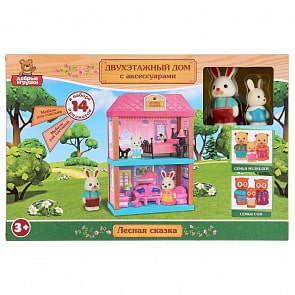 Двухэтажный дом с аксессуарами (Играем вместе, B1601689-R) (ассортимент)