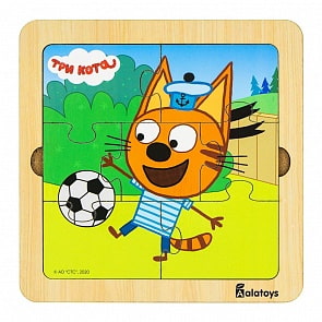 Пазл Три кота - Коржик, 7 деталей (Алатойс, ПЗЛ26)