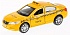 Машина металлическая Honda Accord Такси, 12 см, открываются двери, инерционная  - миниатюра №1