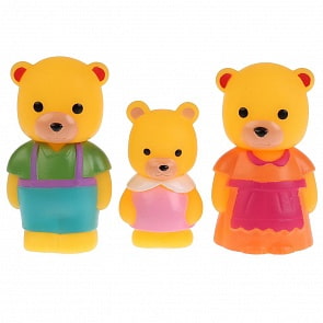Пластизолевые фигурки - Семья медведей (Играем вместе, B1601692-R2) (ассортимент)