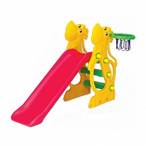Горка – Бегемот, с баскетбольное кольцом и надувным мячом (Ching-Ching, SL-12)