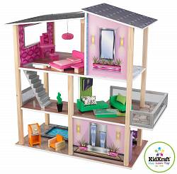 Домик для мини-кукол Стильный коттедж (KidKraft, 65822_KE) - миниатюра