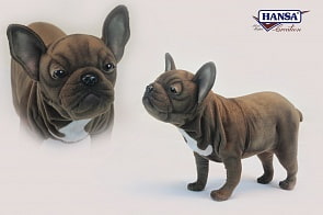 Мягкая игрушка – Французский бульдог, взрослый, 50 см (Hansa, 6600)