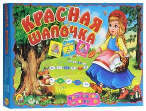 Игра настольная-ходилка средний формат - Красная Шапочка (Рыжий Кот, ИН-5403)