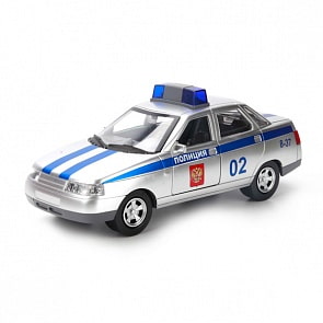 Инерционная машина "LADA 110" -  Полиция, свет, звук (Технопарк, A553-H11059sim)