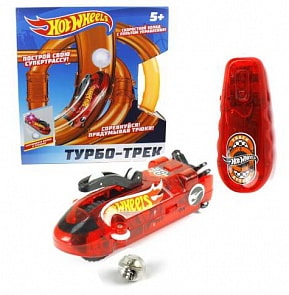Турбо-трек Hot Wheels на ИК-управлении, 20 деталей, свет (1toy, Т14096)
