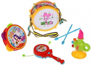 Набор музыкальных инструментов, 6 предметов (Shantou, 1898-2) (ассортимент)