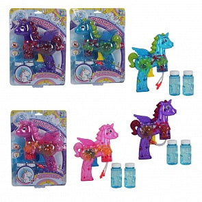 Мы-шарики! Пистолет с мыльными пузырями - Единорог, 120 мл (1Toy, Т15508) (ассортимент)