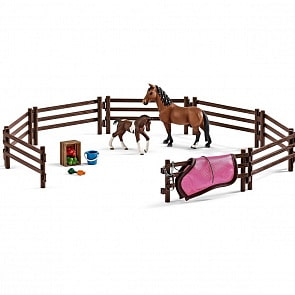 Игровой набор – Загон с животными и аксессуарами (Schleich, 42192k)