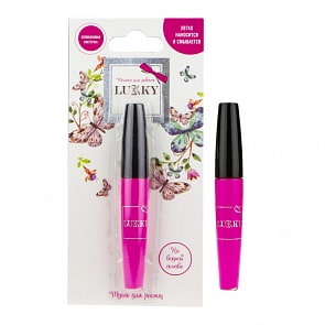 Тушь для ресниц, цвет розовый, 8 мл, силиконовая кисточка, блистер (Lukky, Т16738)