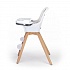 Стульчик для кормления Nuovita Gourmet, Lattiero, Legno/Молочный, Деревянный  - миниатюра №4