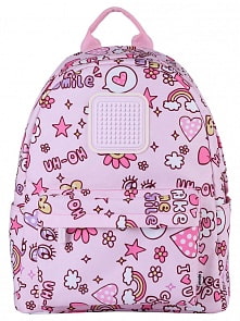 Рюкзак Funny square U18-1 для девочек, розовый (Upixel, 81004U)