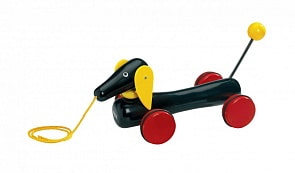 Каталка-такса, большая, на веревочке (Brio, 30334)