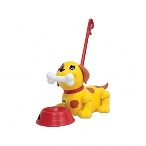 Интерактивный щенок - Погуляй со мной, с миской и косточкой (Tomy, E72376st)