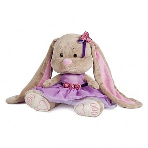 Мягкая игрушка - Зайка Лин Черничный Пудинг, 25 см, в коробке (Maxitoys, JL-021-25)