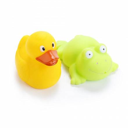 Игрушки для ванной – Лягушка и Утка, в сетке 