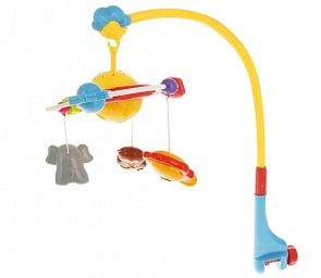 Мобиль - Веселые животные, звуковые и световые эффекты (Junfa Toys, SL81017A)