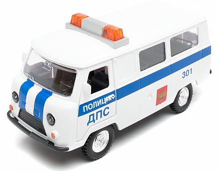 Машина УАЗ-452 "Полиция ДПС", свет, звук 