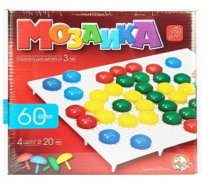 Мозаика, 60 фишек, 4 цвета (Десятое Королевство, 00978ДК)