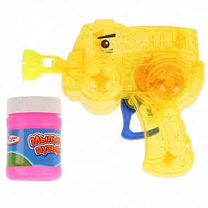 Пистолет Машинка для пускания мыльных пузырей, свет, с раствором 50 мл (Играем вместе, BB928A)