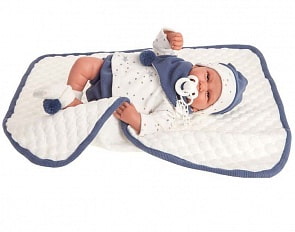 Кукла Пол в синем, 40 см (Antonio Juans Munecas, 3303)