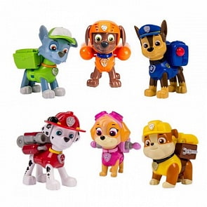 Игровой набор «Paw Patrol» (Щенячий патруль) из 6 щенков с рюкзаком-трансформером (Spin Master, 16613)