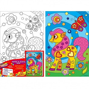 Роспись по холсту - Пони, 20 х 30 см (Росмэн, 30171ros)