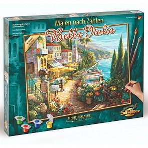 Раскраска по номерам - Белла Италия, 40 х 50 см (Schipper, 9130814)