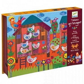 Набор для творчества с кнопками - Маленькая ферма (Djeco, 08971k)