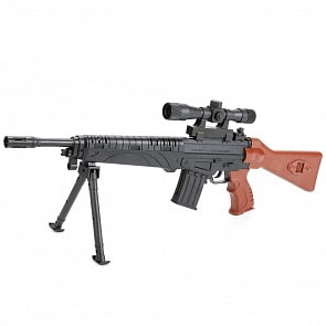 Автомат с лазерным прицелом, на подставке, с пульками (1B00144)