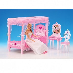 Набор мебели для кукол – Спальня с аксессуарами 2614 (F002-H35129)