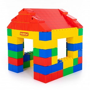Конструктор строительный Дом, 134 элемента (Полесье, 37473)