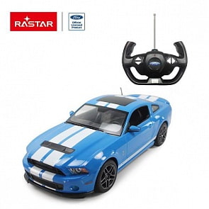Машина р/у 1:14 - Ford Shelby GT500, цвет синий (Rastar, 49400E)