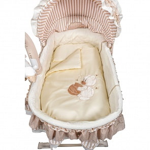 Набор в люльку 6 предметов - Bear Love, бежевый (Kids Fashion, УТ-0002175)
