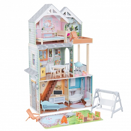 Кукольный домик с мебелью – Хэлли, 27 элементов 