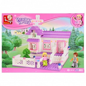 Конструктор – Дом с фигурками, 193 детали (Sluban, M38-B0156)