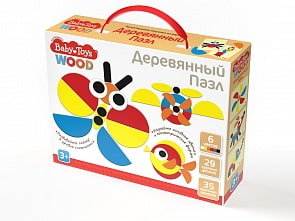 Пазл деревянный Baby Toys, 29 элементов (Десятое королевство, 04054ДК)