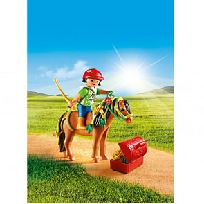 Игровой набор Ферма - Конюх с пони Блум (Playmobil, 6968pm)