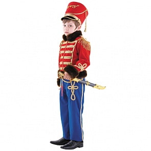 Карнавальный костюм К-премьер – Гусарский офицер, размер 128-64 (Батик, 904-128-64)
