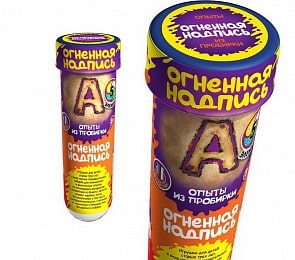 Набор для экспериментов - Опыты из пробирки. Огненная надпись (Master IQ, 314б)