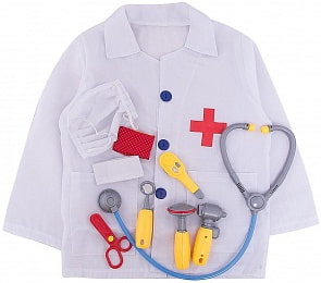 Форма доктора из серии Важная работа, 10 предметов (ABtoys, PT-00781)