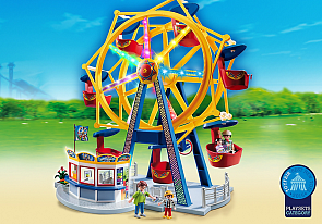 Игровой набор из серии «Парк развлечений» - Колесо обозрения с огнями (Playmobil, 5552pm)