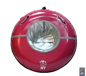 Санки-ватрушка надувные Тюбинг RT 8 Cherry «Спелая вишня» с пластиковым дном Практик (RT, 4471RT)