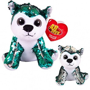 Мягкая игрушка - Собака с пайетками, 15 см (ABtoys, M2034)