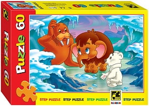 Пазл Мамонтенок, 60 элементов (Step Puzzle, 81019)
